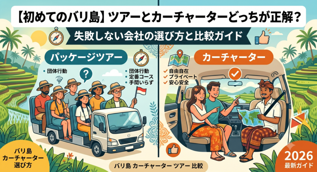 カーチャーターとツアーの比較