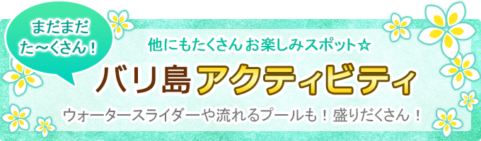 バリ島アクティビティの予約なトプページへ