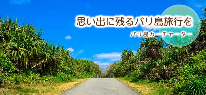 バリ島カーチャーターの予約なら